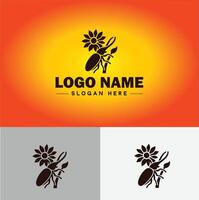 gorgojo insecto parásito logo vector Arte icono gráficos para negocio marca icono gorgojo logo modelo