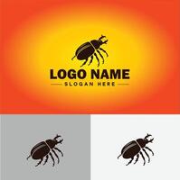 gorgojo insecto parásito logo vector Arte icono gráficos para negocio marca icono gorgojo logo modelo