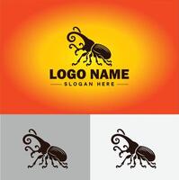 gorgojo insecto parásito logo vector Arte icono gráficos para negocio marca icono gorgojo logo modelo