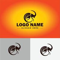 Weevil insect pest logo vector art icon graphics for business brand icon weevil logo template