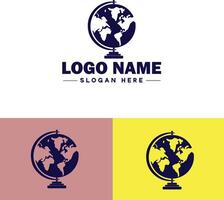 globe icon logo earth planet vector art graphics for business brand icon globe logo template