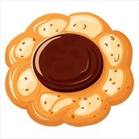 Cookies, confectionery. Vector illustration on a white background.