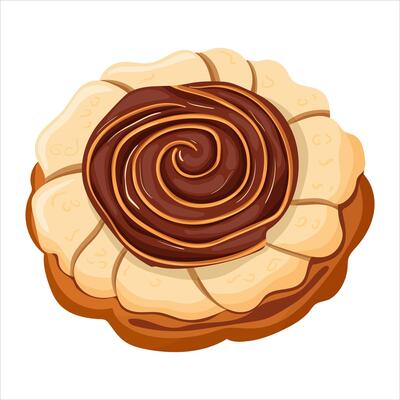 Cookies, confectionery. Vector illustration on a white background.