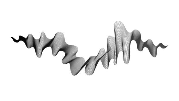 Abstract backdrop with wave gradient lines vector