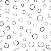 Seamless pattern with sketch circles shape vector