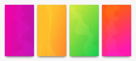 Modern colorful gradient background with lines vector