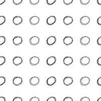 Seamless pattern with sketch circles shape vector