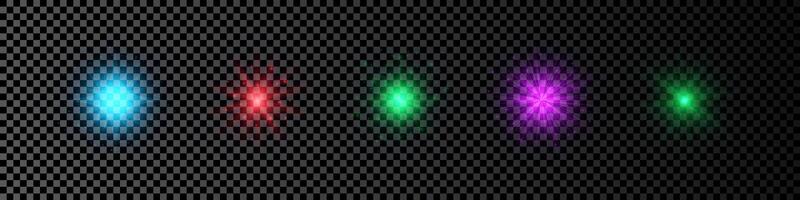Light effect of lens flare vector