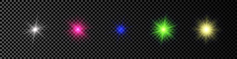Light effect of lens flare vector