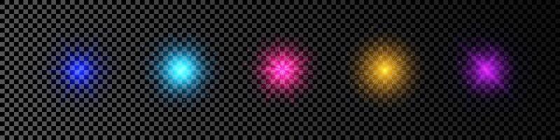 Light effect of lens flare vector