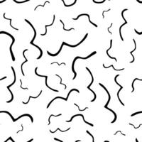 Seamless pattern with sketch squiggle vector