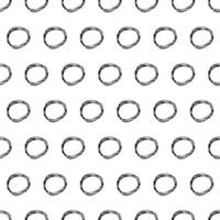Seamless pattern with sketch circles shape vector