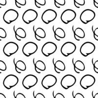 Seamless pattern with sketch circles shape vector