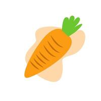 Carrot icon isolated on white background vector. Cartoon Carrot Vegetable Free Vector