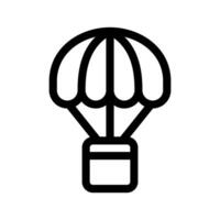 Parachute Delivery Icon Vector Symbol Design Illustration