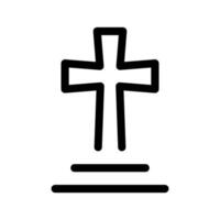 Latin Cross Icon Vector Symbol Design Illustration