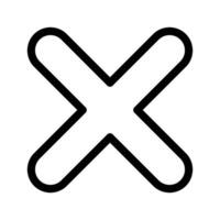 Cross Icon Vector Symbol Design Illustration