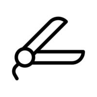 plancha de pelo icono vector símbolo diseño ilustración