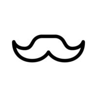 Bigote icono vector símbolo diseño ilustración