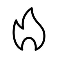 Flame Icon Vector Symbol Design Illustration