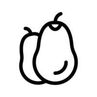 Avocado Icon Vector Symbol Design Illustration