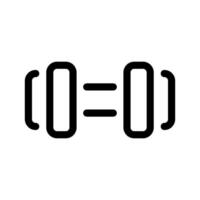 barra con pesas icono vector símbolo diseño ilustración