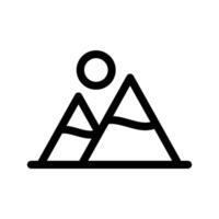 Mountain Icon Vector Symbol Design Illustration