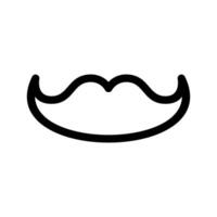 Bigote icono vector símbolo diseño ilustración