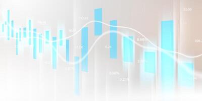 business vector illustration design Stock market charts or Forex trading charts for business and finance ideas.