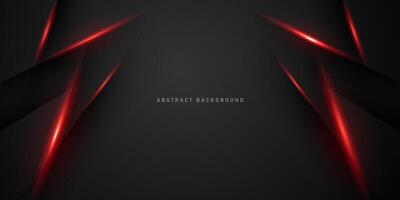 abstract black background design with red luxury elements vector illustration