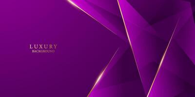 purple abstract background with luxury golden elements vector illustration