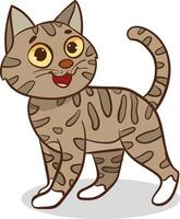 Cute cat flat vector design