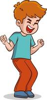 Uncontrollable children Character Anger.Extreme Emotions Erupt. cartoon vector