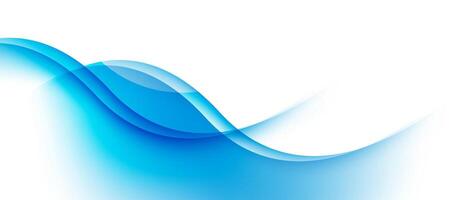 abstract blue wave background modern vector illustration