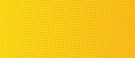 Halftone Pop Art Style Starburst Pattern Cartoon Background Yellow light effect. Vintage tone. Vector illustration. wow gradient design banner