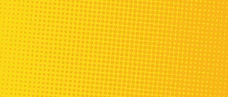 Halftone Pop Art Style Starburst Pattern Cartoon Background Yellow light effect. Vintage tone. Vector illustration. wow gradient design banner