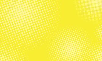 Halftone Pop Art Style Starburst Pattern Cartoon Background Yellow light effect. Vintage tone. Vector illustration. wow gradient design banner