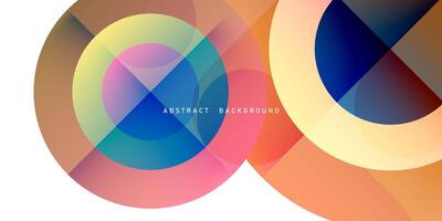 Vector illustration of modern geometric design colorful abstract background