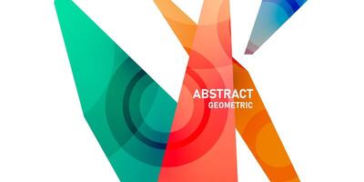 Vector illustration of modern geometric design colorful abstract background