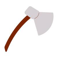 ax is a metal tool wooden handle vector