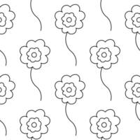 spring line flowers for decoration and gift vector