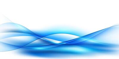 abstract blue wave background modern vector illustration