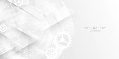 white abstract technology modern design vector illustration background