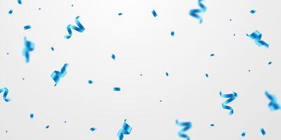 celebration background with beautiful blue confetti for festival decoration vector illustration