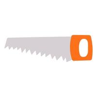 tool colored metal saw for work garden vector