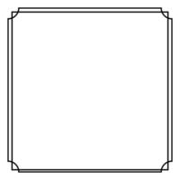 Simple Line Square and or Square Shape, can use for Simple Framework, Text, Quote, Copy Space or for Graphic Design Element. Vector Illustration