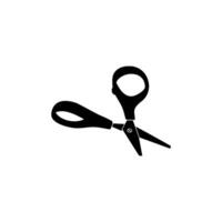 Scissors Silhouette, Flat Style, can use for Pictogram, Art Illustration, Website, Apps, Logo Type or Graphic Design Element. Vector Illustration