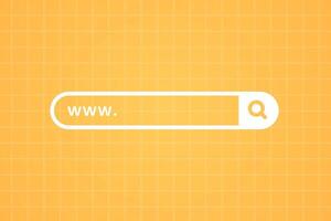 Web search button. www bar vector illustration.