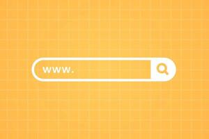 Web search button. www bar vector illustration.