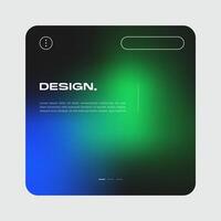 Futuristic square gradient background. Pop up window vector illustration.